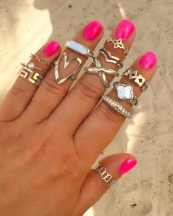 Finaste Ring Croissant kleur zilver Online