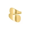 Finaste Ring double drop goudkleurig Hot