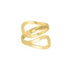 Finaste Ring double drop open goudkleurig Best