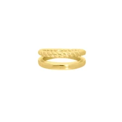Finaste Ring dubbel goud kleurig Sale
