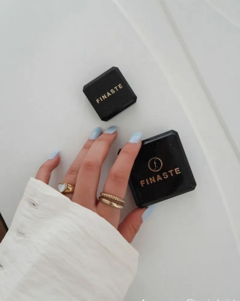 Finaste Ring dubbel goud kleurig Sale