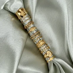 Finaste Ring dubbel goud kleurig Sale