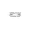 Finaste Ring dubbel zilver kleurig Best