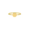 Finaste Ring hexagon gold plated Hot