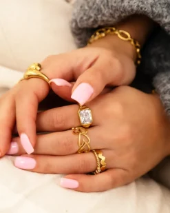 Finaste Ring love hearts goldplated Best