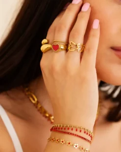 Finaste Ring love hearts goldplated Best