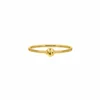 Finaste Ring met bolletje groot Goud kleurig Discount