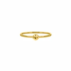 Finaste Ring met bolletje groot Goud kleurig Discount