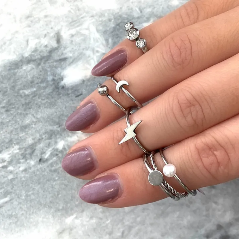 Finaste Ring met bolletje groot kleur Zilver Online