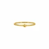 Finaste Ring met bolletje klein goud kleurig Sale