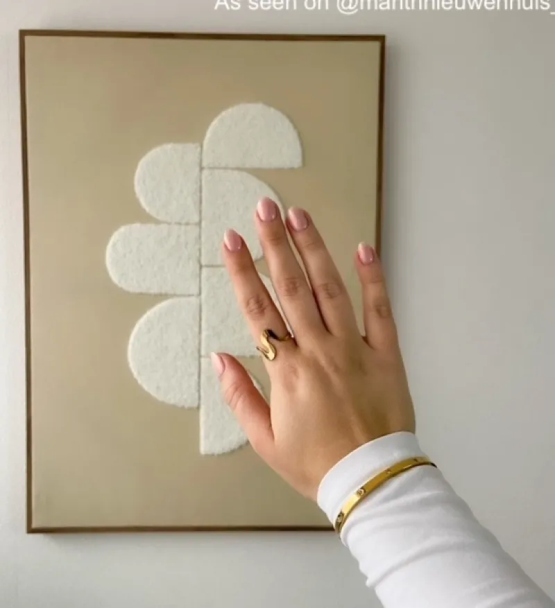 Finaste Ring met golven kleur goud Fashion