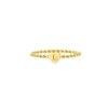 Finaste Ring met graveerbaar hartje goud kleurig Clearance