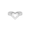 Finaste Ring met hartje wit New