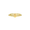 Finaste Ring met muntje goud kleurig Clearance