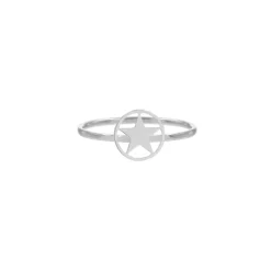 Finaste Ring met open ster Outlet