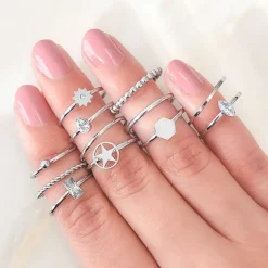 Finaste Ring met open ster Outlet