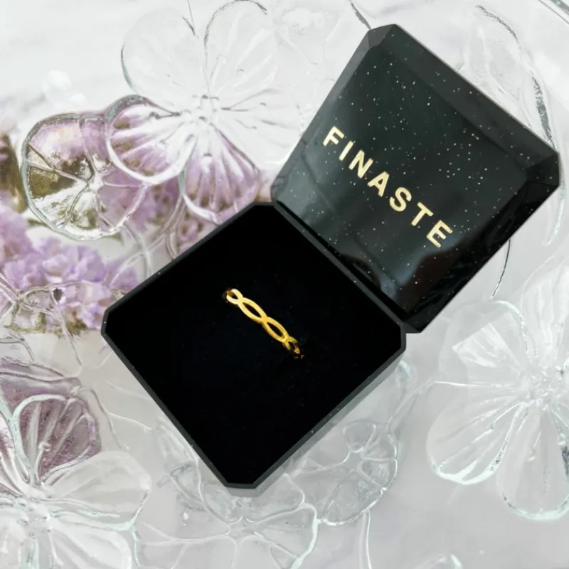 Finaste Ring Open Chain Kleur Goud Outlet