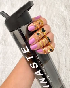 Finaste Ring Open Chain Kleur Goud Outlet