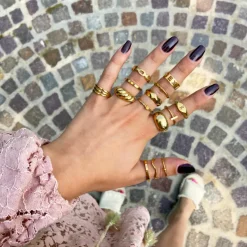 Finaste Ring statement kleur goud Hot