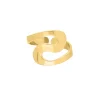 Finaste Ring swirl goudkleurig Outlet