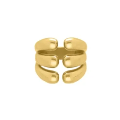 Finaste Ring triple drops goudkleurig Sale