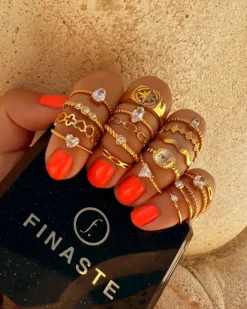 Finaste Ring Waves Kleur Goud Best