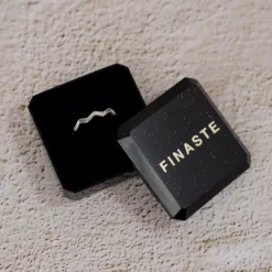 Finaste Ring Waves Kleur Zilver Fashion