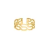 Finaste Ring wavy goudkleurig New