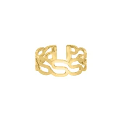 Finaste Ring wavy goudkleurig New