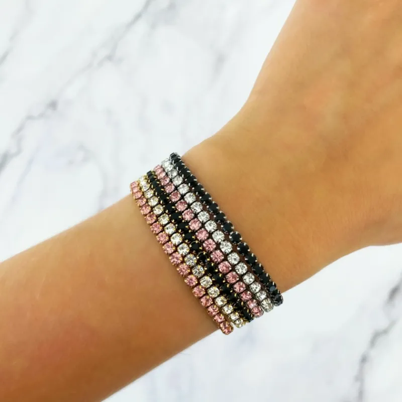 Finaste Roze tennis armbandje Fashion