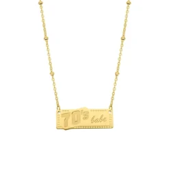 Finaste 70's babe ketting kleur goud Discount
