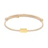 Finaste Satin initial armbandje nude gold plated Online