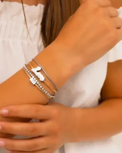 Finaste Satin initial armbandje nude Online
