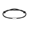 Finaste Satin initial armbandje zwart Fashion