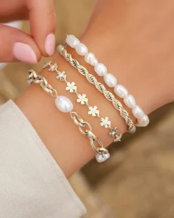 Finaste Schakelarmband gedraaid New
