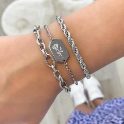 Finaste Schakelarmband gedraaid New