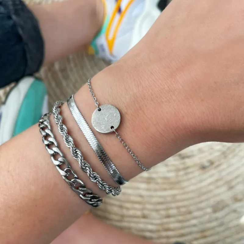 Finaste Schakelarmband gedraaid New