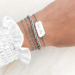 Finaste Schakelarmband gedraaid New