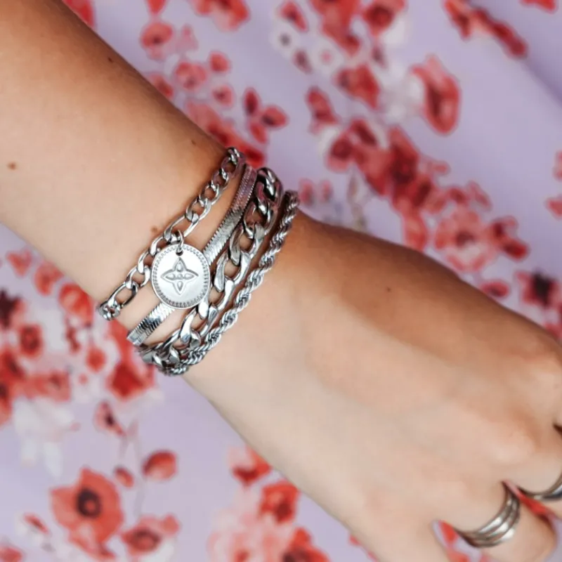 Finaste Schakelarmband gedraaid New