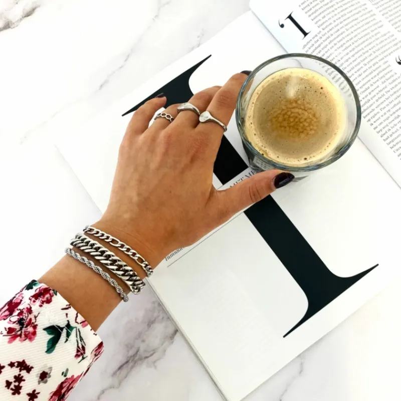 Finaste Schakelarmband gedraaid New