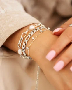 Finaste Schakelarmband Mixed Chain Discount