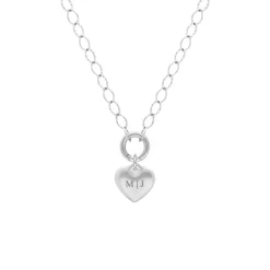 Finaste Schakelketting graveerbaar hartje Sale