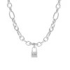 Finaste Schakelketting met Slotje Graveren Sale