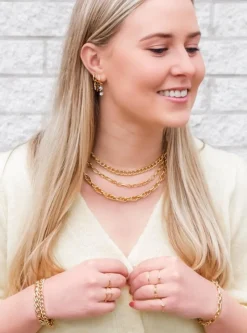 Finaste Schakelketting mix goud kleurig Best