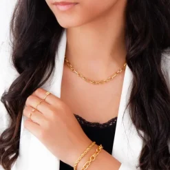 Finaste Schakelketting mix goud kleurig Best