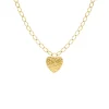 Finaste Schakelketting vintage hartje goudkleurig Outlet