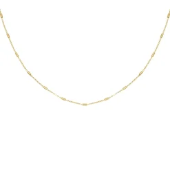 Finaste Schakelkettinkje chain mix goudkleurig Outlet