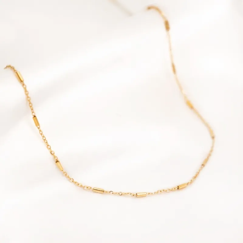 Finaste Schakelkettinkje chain mix goudkleurig Outlet