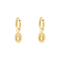 Finaste Schelp oorringetjes goudkleurig Fashion