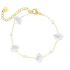 Finaste Schelpen armband met parels goudkleurig Discount